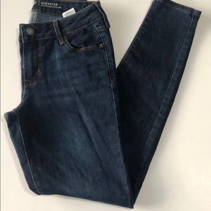Women’s Blue Old Navy Rockstar Mid-Rise Jeans